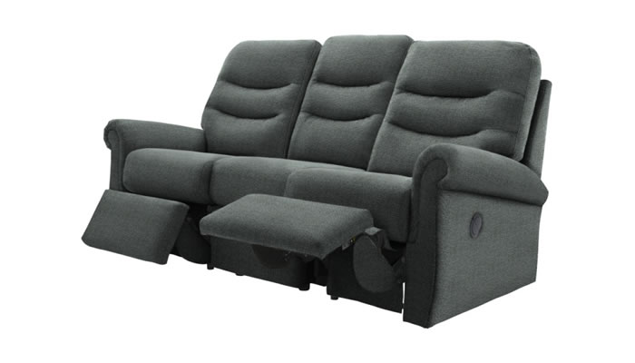 G Plan Holmes Fabric 3 Seater Manual Double Recliner