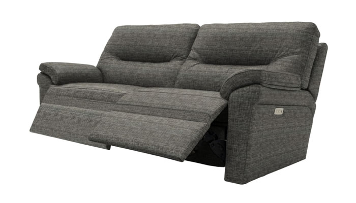 G Plan Seattle Fabric 3 Seater Manual Double Recliner