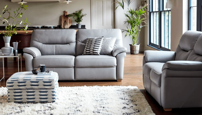 G Plan Seattle Leather 2 Seater Sofa