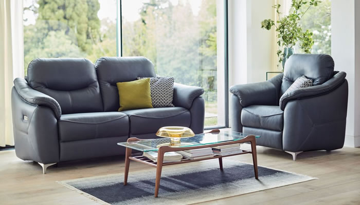 G Plan Jackson Leather 2 Seater Power Double Recliner