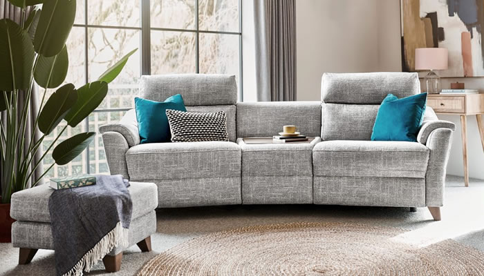 G Plan Hurst Fabric Armless Curved Unit