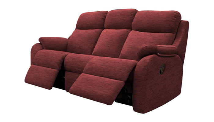 G Plan Kingsbury Fabric 3 Seater Power DBL Recliner