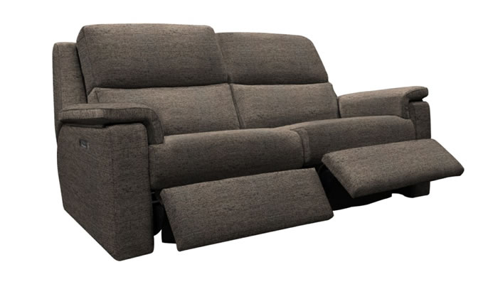 G Plan Harper Fabric Large Sofa Manual Double Recliner