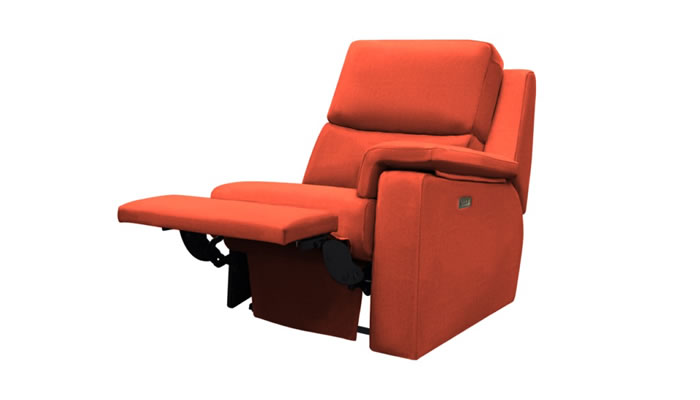 G Plan Harper Fabric Sofa End Module Power Recliner Headrest Lumbar