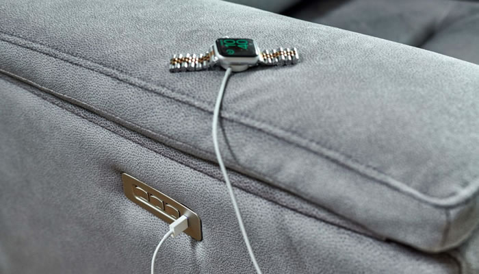 G Plan Harper Leather Small Sofa Power Double Recliner Headrest Lumbar