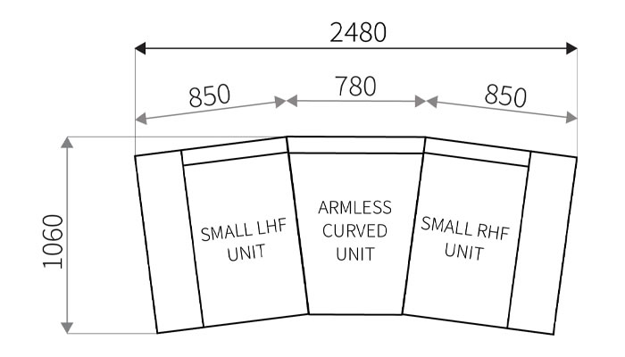 G Plan Harper Leather End Module Manual Recliner