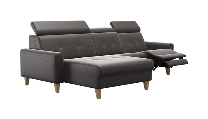 Stressless Anna A1 Leather 3 Seater Power Recliner Long Seat