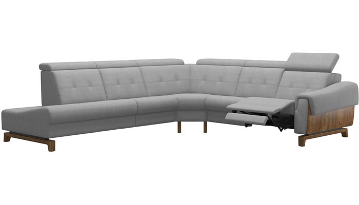 Stressless Anna A3 Fabric 5 Seater Corner Sofa Power Recliner End Back