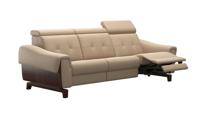 Stressless Anna A3 Leather 3 Seater Sofa Power Recliner