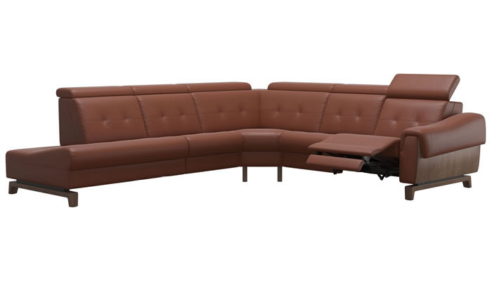 Stressless Anna A3 Leather 5 Seater Corner Sofa Power Recliner End Back