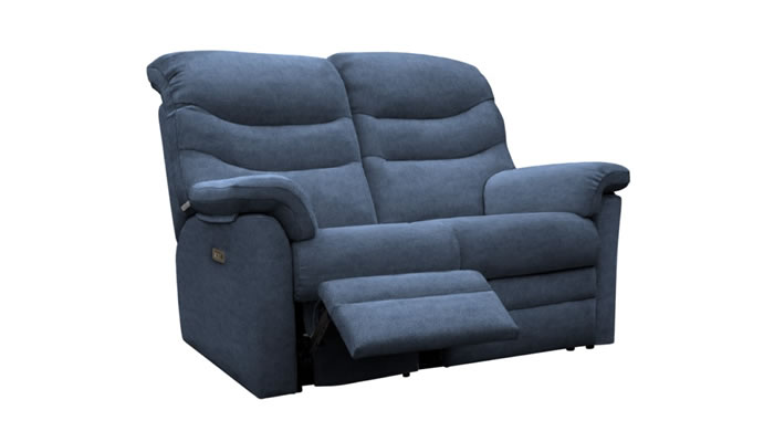 G Plan Ledbury Fabric 2 Seater Power Single Recliner Headrest & Lumbar