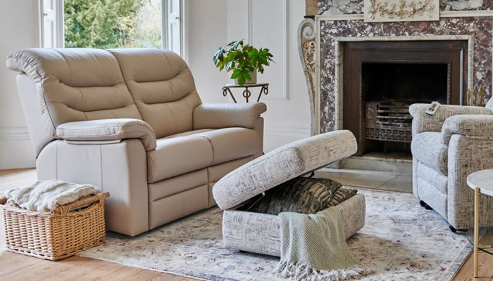 G Plan Ledbury Leather 3 Seater Power Single Recliner Headrest & Lumbar