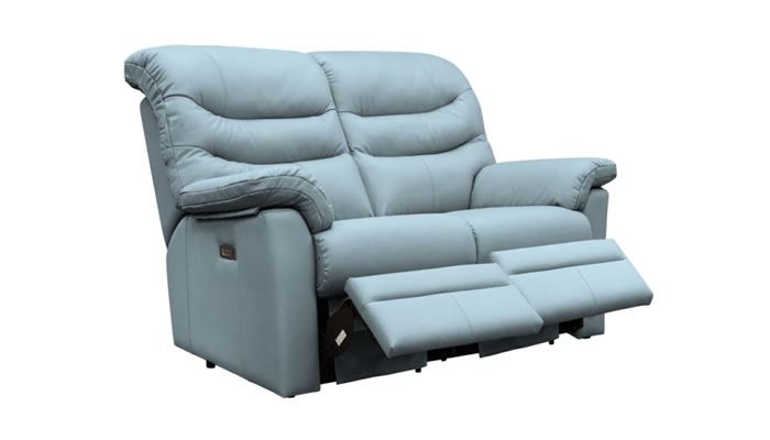 G Plan Ledbury Leather 2 Seater Power Double Recliner