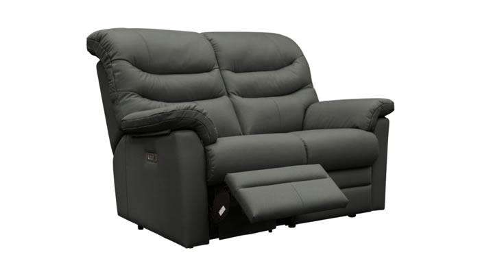 G Plan Ledbury Leather 2 Seater Power Single Recliner Headrest & Lumbar