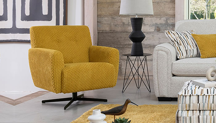 Alstons Memphis Swivel Chair in 5583 Fabric